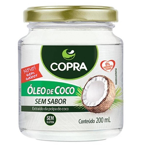 Oleo De Coco Sem Sabor 200ml Copra