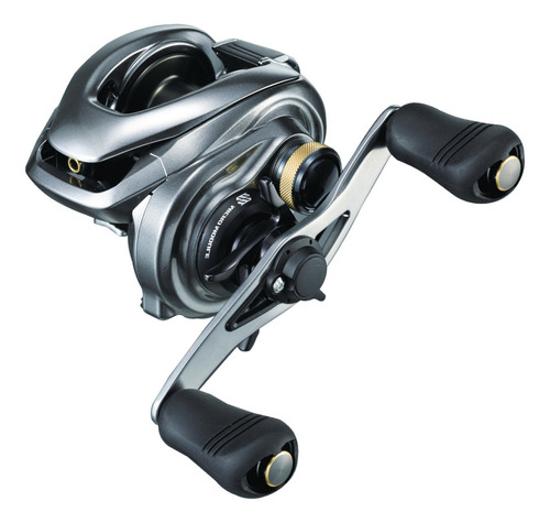 Reel rotativo Shimano Metanium DC DC XG izquierdo color plateado