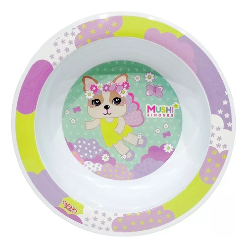 Plato Bowl Hondo Infantil Mushi Simones Original X3 Uni