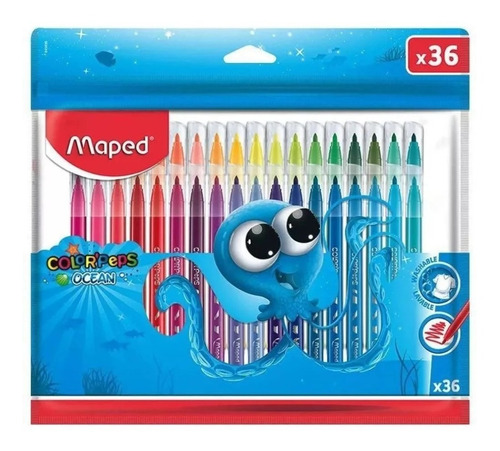 Plumones 36 Piezas Maped Colorpeps