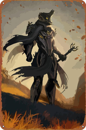 Warframe - Cartel De Hojalata Para Cafetería, Bar, Hogar, De
