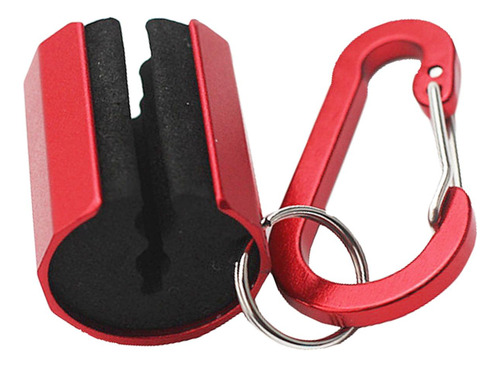 Soporte Para Caña De Mosca Accesorio De Bordes Lisos Rojo
