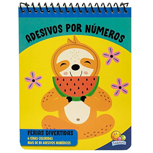 Libro Adesivos Por Numeros - Ferias Divertidas