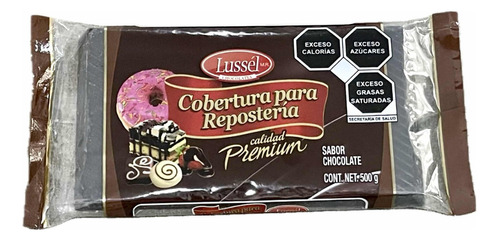 Cobertura De Chocolate Para Repostería Lussel Negro 1 Kg