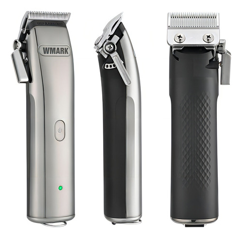 Maquina De Cortar Cabelo Wmark Ng 9001 9000 Rpm Magnetico Cor Prateado Voltagem 110v/220v
