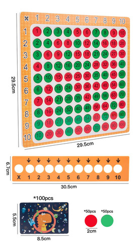 Juego De Mesa De Matemáticas, Mesa De Multiplicar 99,