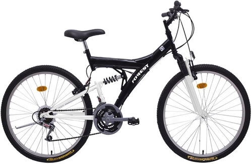 Bicicleta Mountain Bike Rodado 26 Doble Suspension Forest Cuadro Y Llantas Reforzados - Cambios - Colores Happy Buy