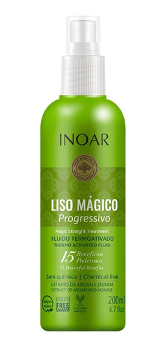 Imagen 1 de 1 de Liso Mágico Inoar Progresivo Alisador Antifrizz Envío Gratis