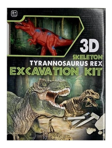Imagen 2 de 5 de Kit Excavación Grande Con Dinosaurios 3d Paleontología Edu