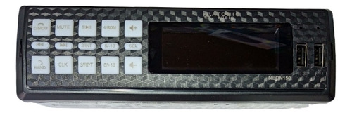 Estéreo 1 Din Panel Fijo Atomic Audio Neon150 Usb Bluetooth.