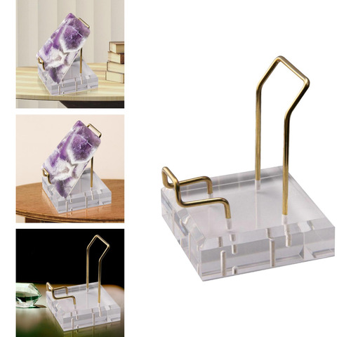 2 Soporte De Exhibición Transparente Los 8x8x10cm Claro