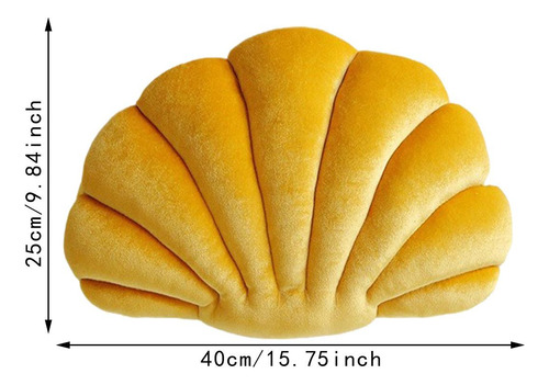 Cojín De Felpa Con Forma De Concha Marina, Cojín Multiusos