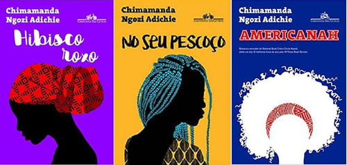 Box Chimamanda Ngozi Adichie +no Seu Pescoço+americanah