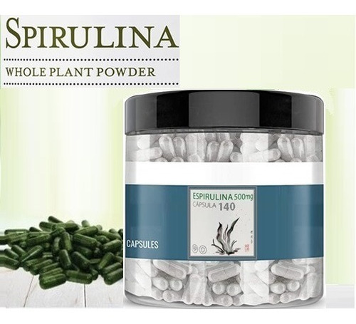 Spirulina Alga 140 Caps. O Polvo 1kgr Organica Envio Gratis