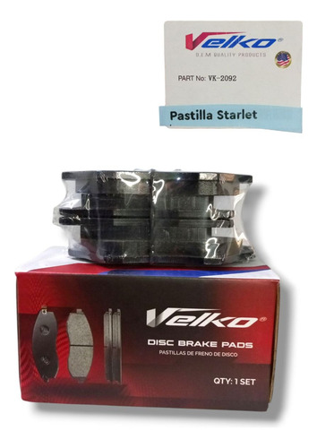 Pastillas De Freno Delantera Toyota Starlet