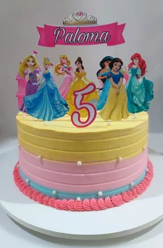 Topper Cake Adorno Para Torta Princesas Disney Personalizado | Cuotas sin  interés
