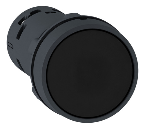 Pulsador Monoblock Circular 22mm, 1na+1nc - Negro