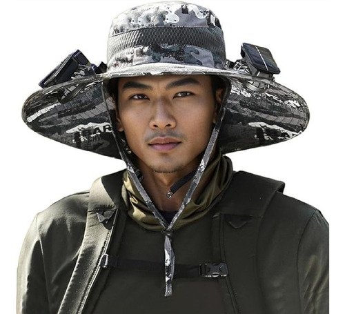 A Genérico Sombrero Con Ventilador Solar, Sombrero Para