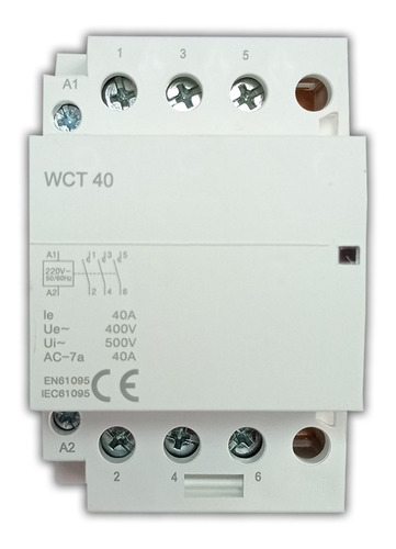 Contactor Relay Modular 40a 3p Din 220v Din - Electroimporta