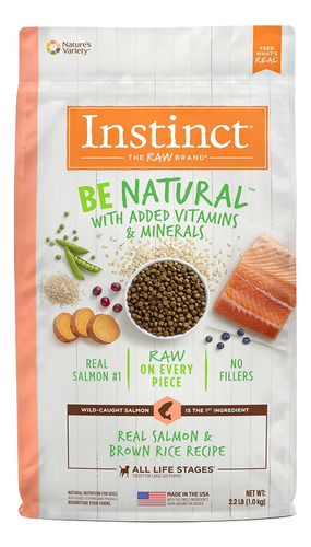 Instinct Be Natural Alimento Para Perro Carne De Salmón 1 Kg