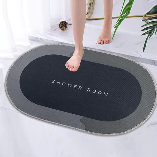 Alfombra De Baño F Superabsorbente Con Respaldo Seco, Antide