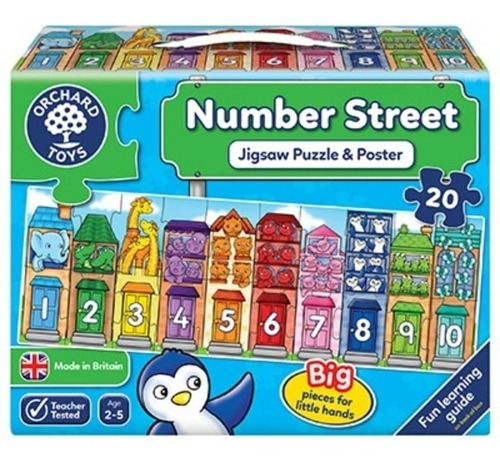 Puzzle Infantil Calle De Numeros 20 Piezas Orchard 231