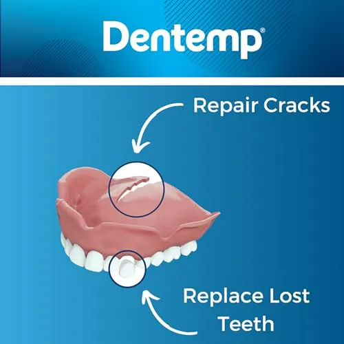 Kit De Reparación De Dentaduras Dentemp - Repara Dentaduras