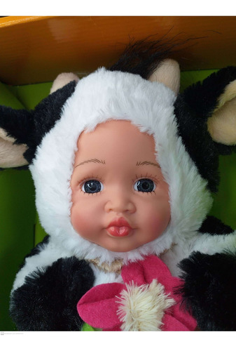 Imagem 2 de 6 de Boneca De Pelucia Vaquinha Bichinho Zoo Fofura Fênix 3344
