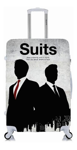 Capa Protetora Para Mala Viagem Personalizada Grande Suits