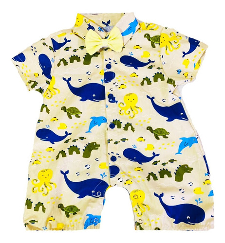 Macacão Infantil Menino Marinheiro Bebe Fantasia Safari Carr