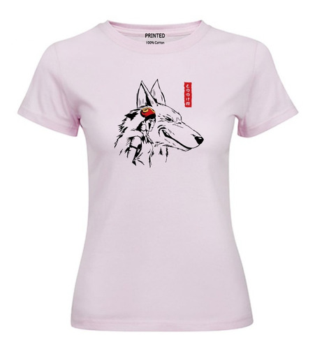 Polera Mujer Estampado Princess Mononoke