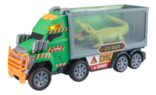 Camion Monster Moverz Cocodrilo Luces Y Sonido Teamsterz