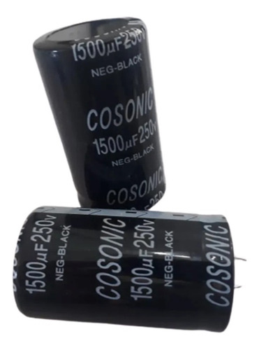 2 Capacitor Snap In 1500uf 250v 85° Cosonic Maquina De Solda