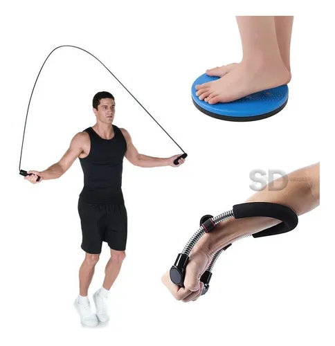 Set De Entrenamiento 12 En 1 - Push Up Rueda Mat Cuerda