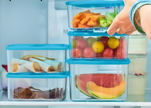 Refri System Cuadrado #2 Azul Tupperware