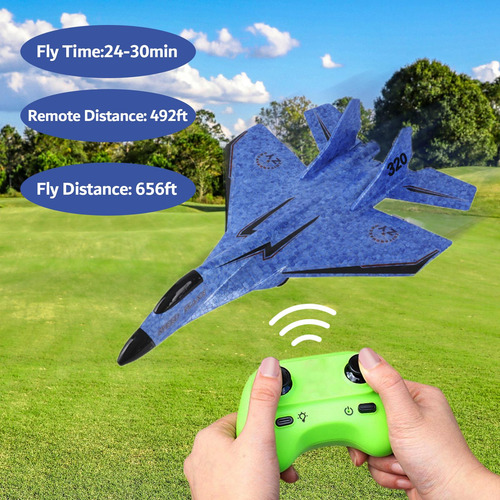 Avião De Espuma Avião Planador Rc 2 Canais Compatível Com