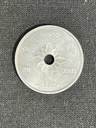 Imagen 3 de 4 de Laos - 20 Cents - Año 1952 - Aluminio - Elefantes Km #5
