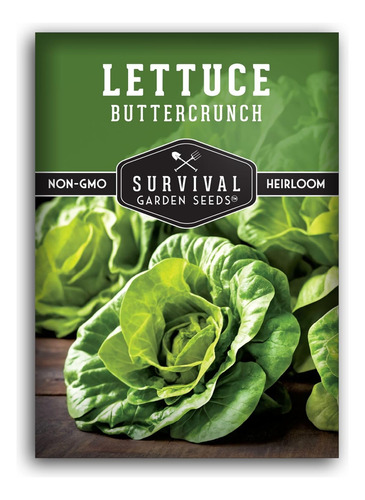 Semillas De Lechuga Buttercrunch Para Huerto Con Instruccion