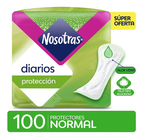 Protector Nosotras Normal X100 Unidades