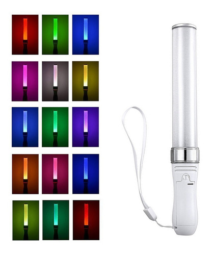 Palos De Luz Led Luminoso Palos 15 Colores Conmutables Poi