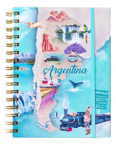 Diario De Viaje Bitácora Argentina Cuaderno Regalo Viajeros