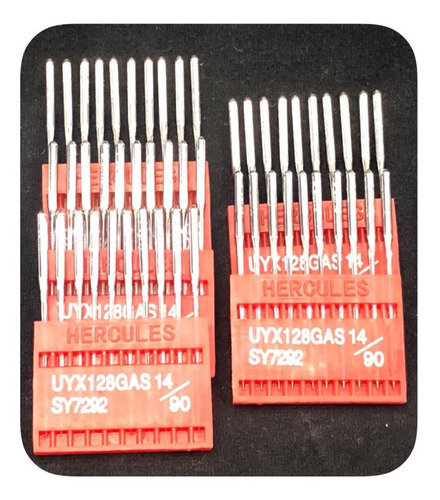 Imagen 4 de 4 de 150 Agujas Maquina De Coser 50 Recta,50 Over Y 50 Collarete