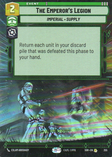 The Emperor´s Legion Hyperspace Foil Star Wars Unlimited