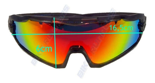 Oculos Para Ciclismo Absolute Wild Cinza Lente Vermelh Uv400