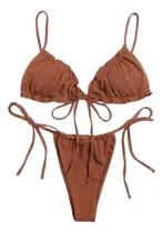 Comprar Bikini Para Mujer \u002F Ropa De Baño \u002F Bikini En Color Marrón