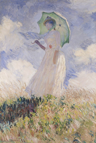 Lienzo Tela Canvas Claude Monet Mujer Con Sombrilla 60x90cm
