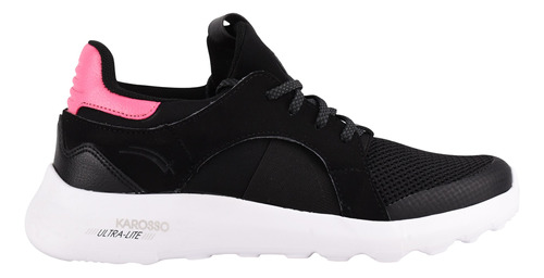 Tenis Deportivo Karosso 9309 Negro Fiusha Mujer