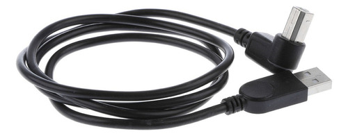 . Cable De Impresora De Ángulo Izquierdo 90 Usb2.0 Macho A