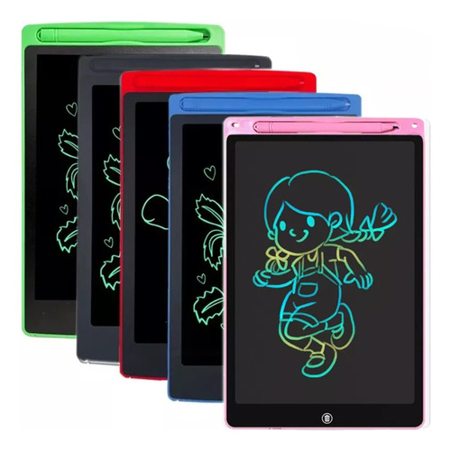 Pizarron Magico Lcd 8.5 Tablet Dibujar Escribir Pluma 5pcs