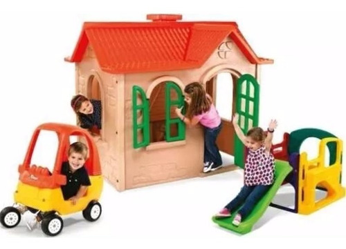 Imagen 6 de 10 de Casita Casa Del Bosque Juguete Rotoys Niños Plastico Int/ext